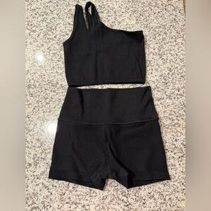Aerie Ribbed Shorts and Tank Set